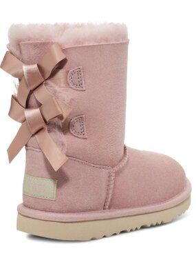 Real UGG Bailey Bow II Boots in shade Dusty Rose. Discontinued limited edition.
